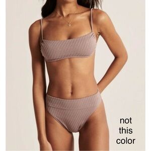 Abercrombie high waisted - high cut swim bottoms
